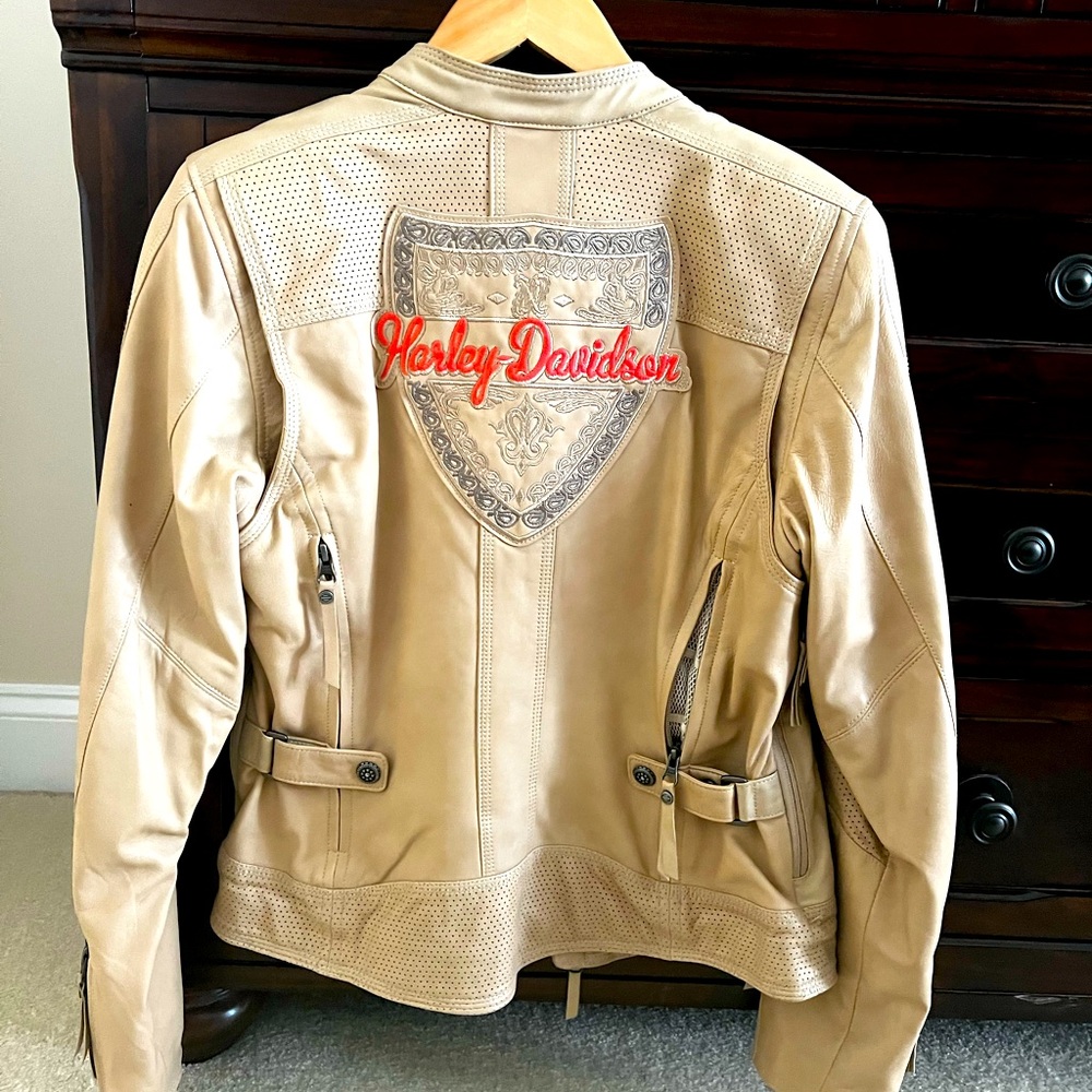 Harley Davidson Women’s Jacket Beige Medium